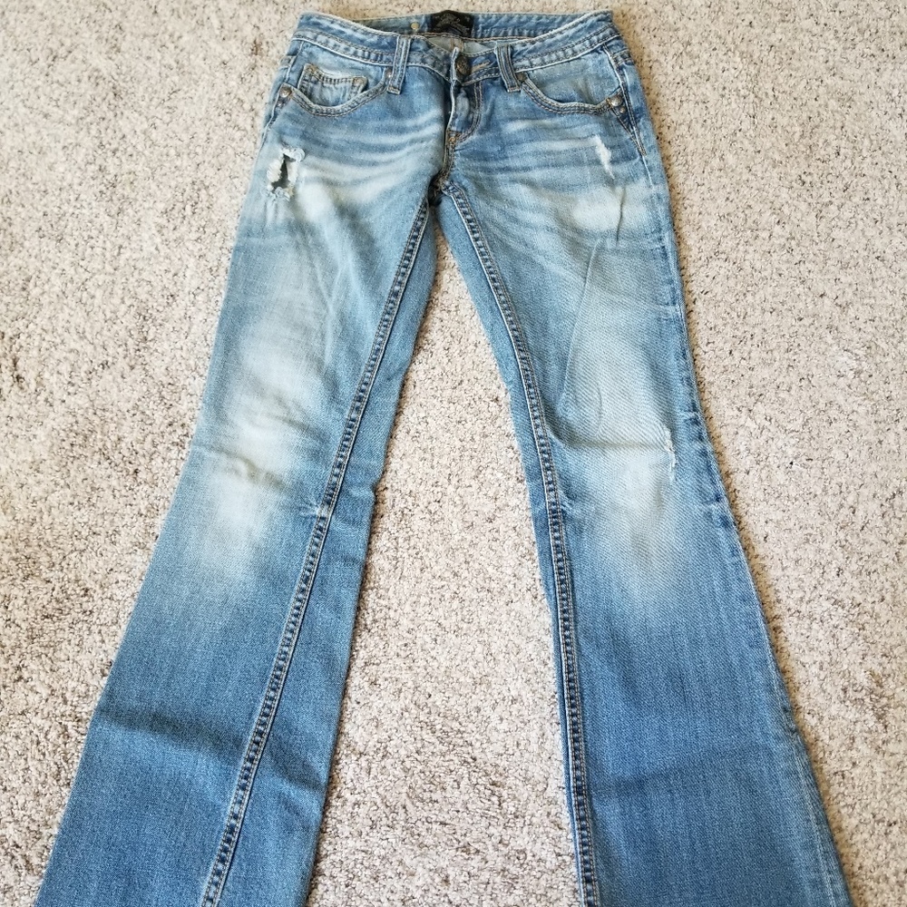 Express ReRock boot cut jeans